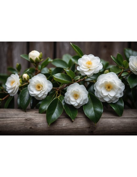 1 Arbolito de Camelia blanca perfumada (Camelia japonica) Plantas de camelia para maceta y balcones